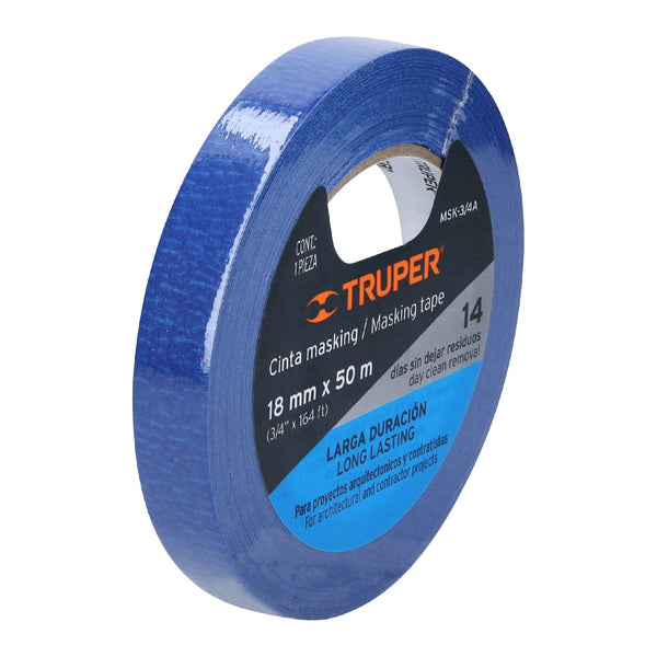 Cinta Masking Tape Truper 3/4 X 50 Inxmt MSK-3/4A Azul