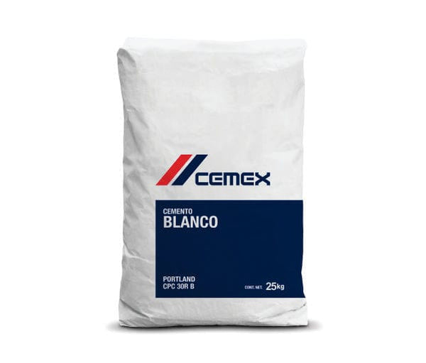 Cemento blanco 25 kg saco