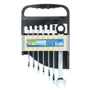 Juego de llaves combinadas pulido espejo de matraca en pulgadas, 12 puntas, 7 piezas Surtek