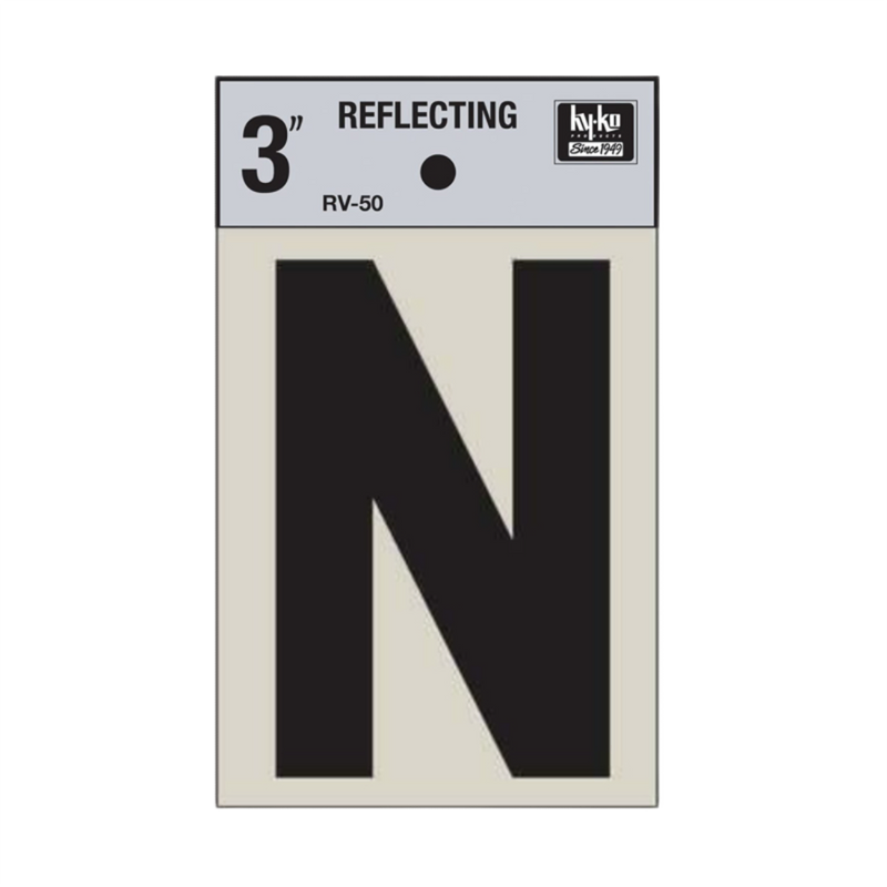 Letra N Vinyl Reflectivo HY-KO RV-50/N