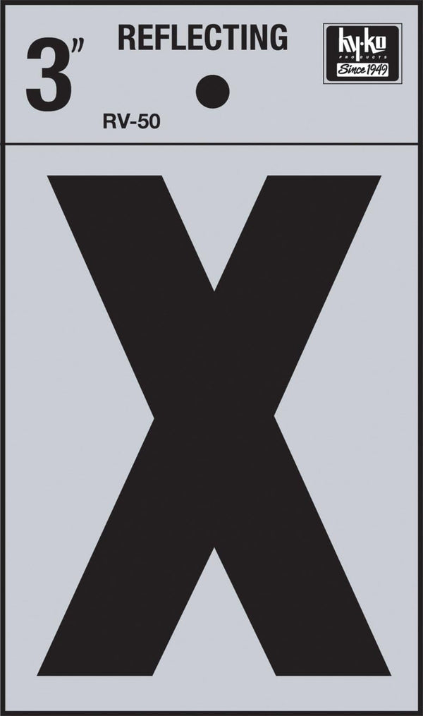 Letra X Vinyl Reflectivo HY-KO RV-50/X