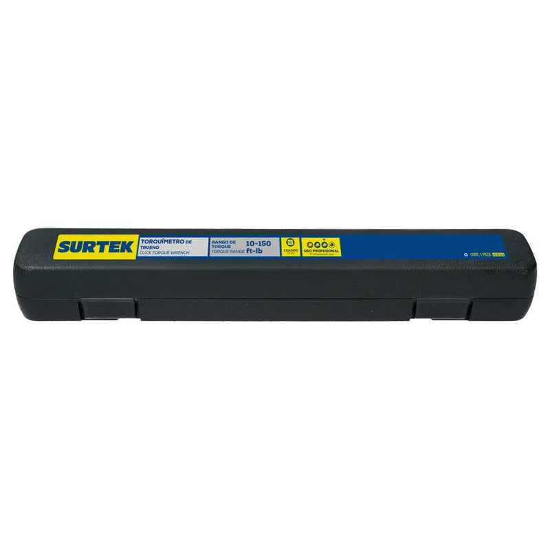 Torquímetro de trueno una escala cuadro de 1/2", 10-150 ft-lb Surtek