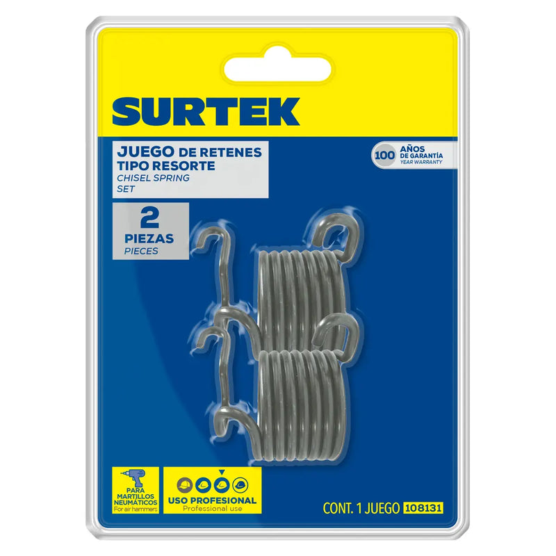 Juego de retenes para cinceles, 2 piezas Surtek