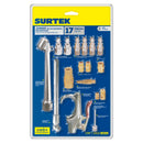 Juego de accesorios neumáticos, 17 piezas Surtek