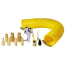 Juego de accesorios neumáticos con manguera tipo resorte Surtek