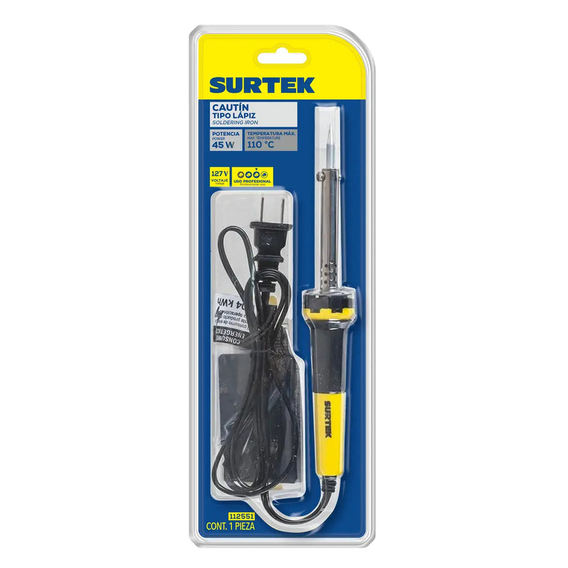 Cautín tipo lápiz 45 W, 120 V Surtek