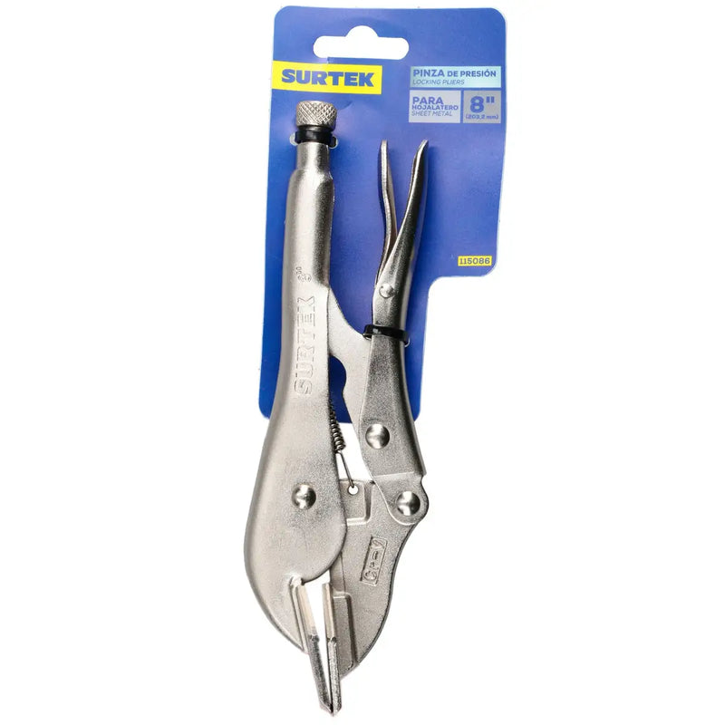 Pinza de presión de 8" hojalatero Surtek