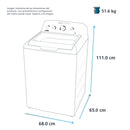Lavadora Automática 21 Kg Blanca