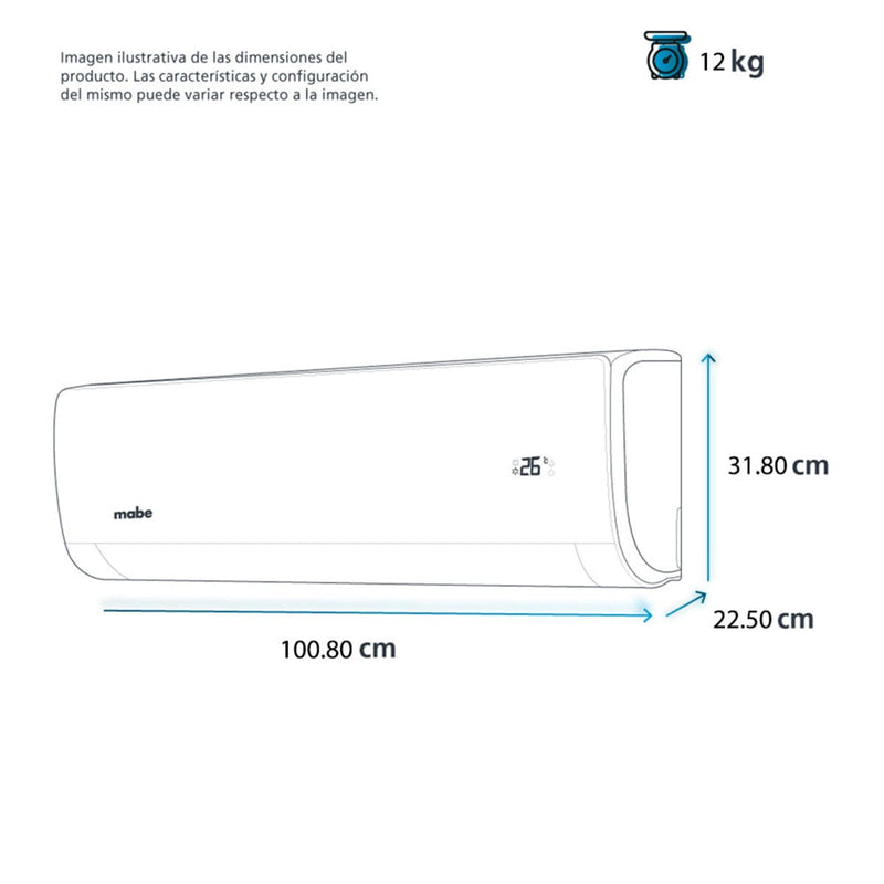 Aire Acondicionado Mini Split Tradicional Frío/Calor 1.5 Toneladas