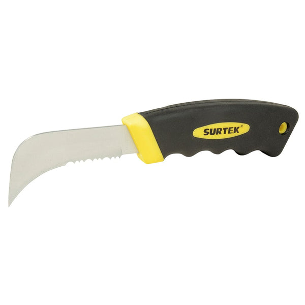 Cuchillo de acero inoxidables con mango bimaterial de 8", para linóleo Surtek