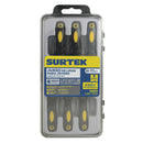 Juego de limas combinadas con mango bimaterial para joyero, 6 piezas Surtek