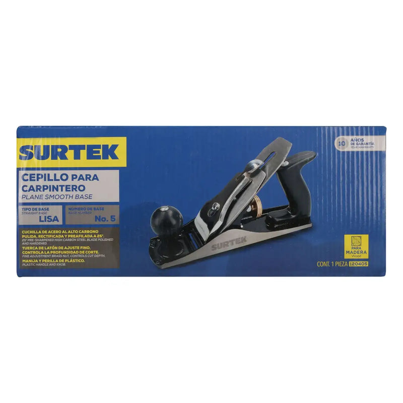 Cepillo para carpintero de madera base lisa