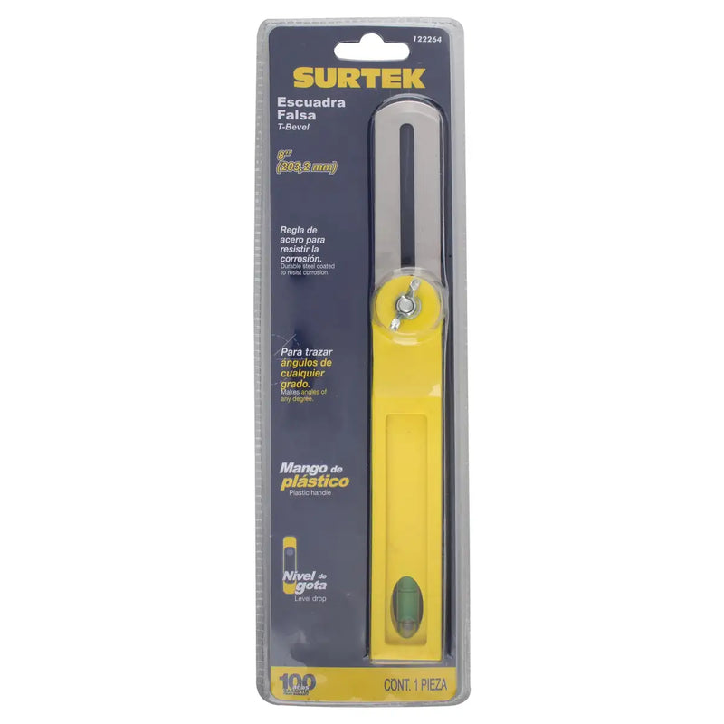 Escuadra falsa con mango plástico 8" Surtek