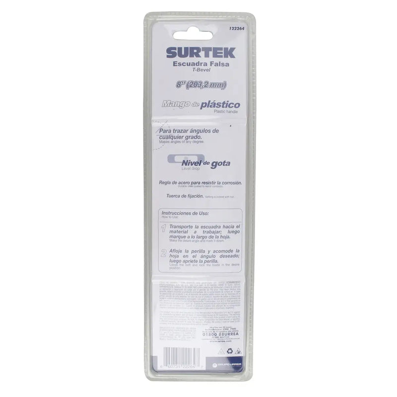 Escuadra falsa con mango plástico 8" Surtek