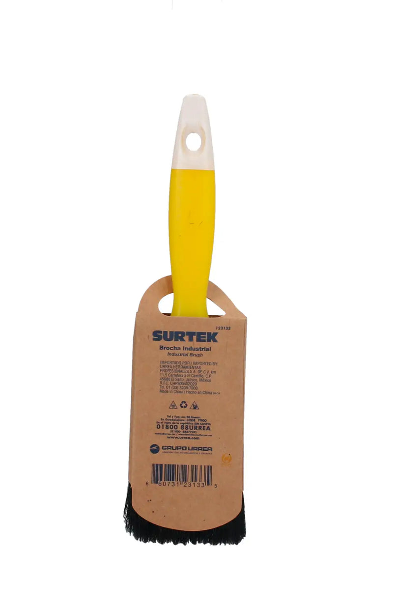 Brocha de cerdas naturales con mango plástico 2" Surtek