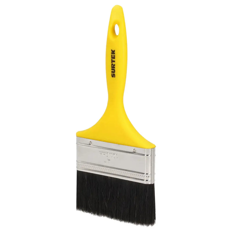 Brocha de cerdas naturales con mango plástico 4" Surtek