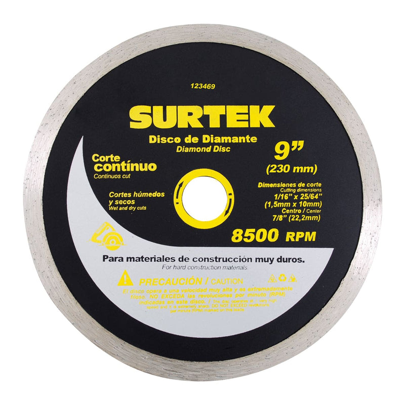 Disco de diamante continuo, 4-1/2" Surtek