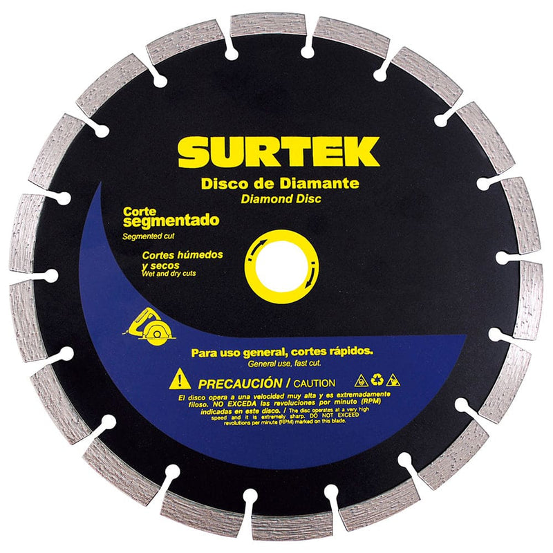 Disco de diamante segmentado, 5" Surtek