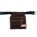 Portaherramientas de carnaza con cinturón, 3 bolsillos Surtek