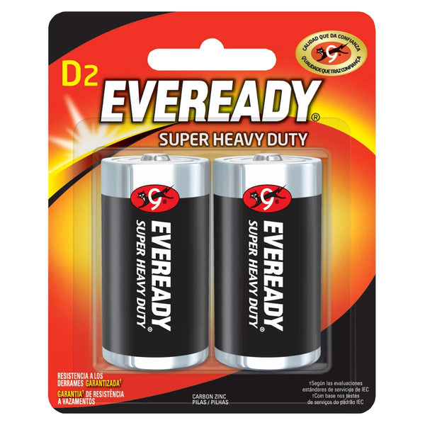 Pila alcalina Eveready® "D", 2 piezas Surtek