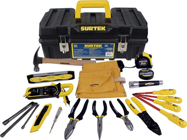 Juego combinado de herramientas para electricista, 21 piezas Surtek