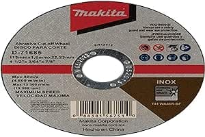 Disco Para Corte Metal Fino Makita 4 1/2 In D-71685