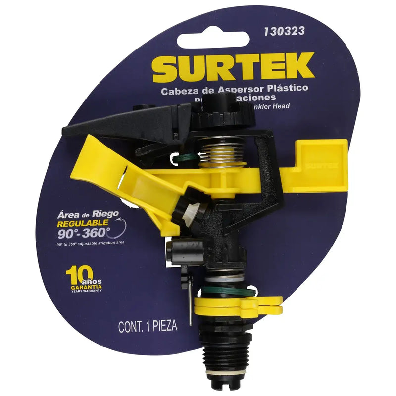 Aspersor plástico regulable por pulsación 3/4" GHT Surtek