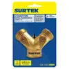 Adaptador para manguera de riego en "Y" de bronce 11 x 7 cm Surtek