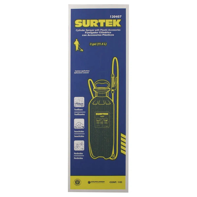 Fumigador con varilla y boquilla plástica 11 Lt Surtek