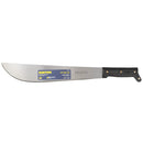 Machete troquelado con mango negro recto 14" Surtek