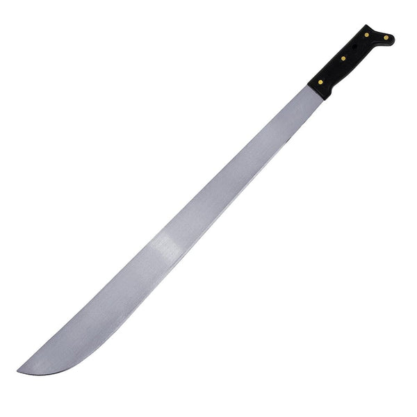 Machete troquelado con mango negro recto 16" Surtek