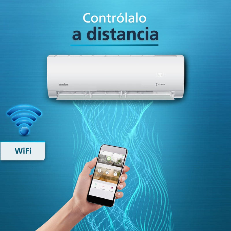 Aire acondicionado minisplit Inverter Solo Frío 220 V 1 Tonelada Blanco Mabe