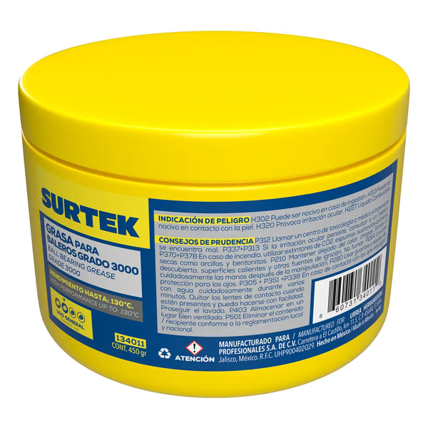 Grasa para baleros 450 gr Surtek