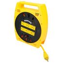 Multicontacto 6 entradas tipo carrete con extensión eléctrica 6 m Surtek