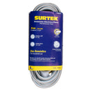 Extensión eléctrica plana aterrizada color amarillo, 5 m Surtek