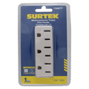 Multicontacto aterrizado 3 entradas Surtek