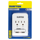 Multicontacto de barra 2 entradas 2 USB Surtek