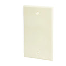 Placa ciega plástica, línea estándar, color marfil Surtek