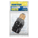 Portalámpara con cadena y ladrón, color café Surtek