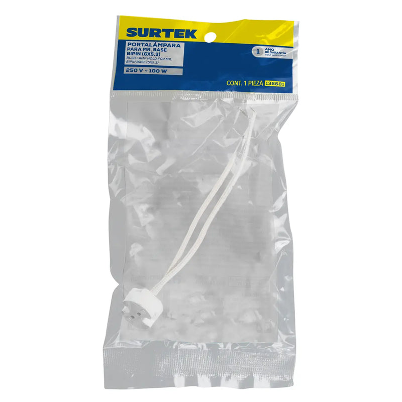Portalámpara para MR base BIPIN 2 cm Surtek