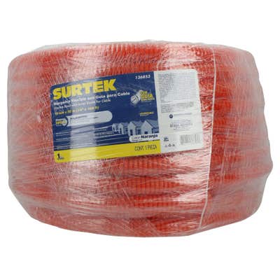 Manguera flexible para cable, reforzada con guía 3/4" 50 m Surtek