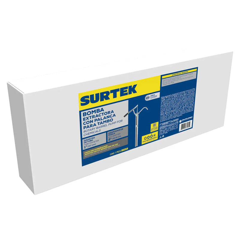 Bomba extractora de palanca para lubricantes, suministro 300 ml por bombeo Surtek