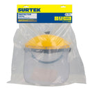 Protector facial con mica de policarbonato y ajuste de suspensión de matraca Surtek