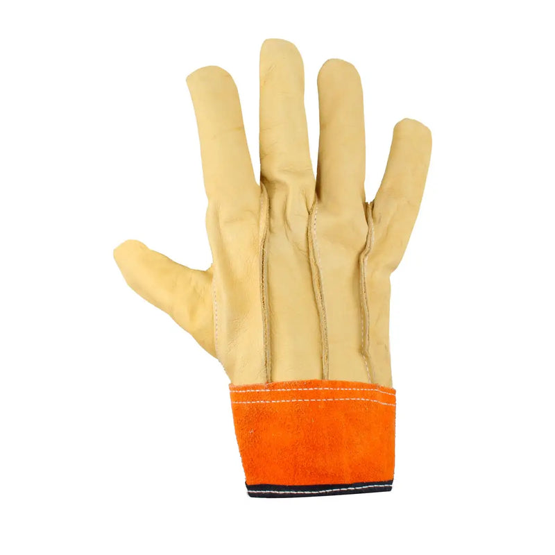 Guantes tipo operador de piel de vacuno con puño de carnaza unitalla Surtek
