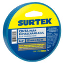 Cinta masking tape azul para enmascarar 1/2" x 50 m Surtek