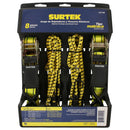 Juego de sujetadores tipo matraca y tensores, 8 piezas Surtek