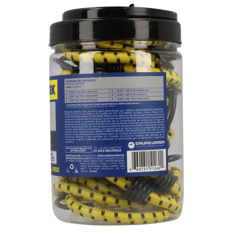 Juego de tensores elásticos, 12 piezas Surtek