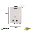 Boiler Helios LS-GI06P 6 Litros Butano Instantáneo