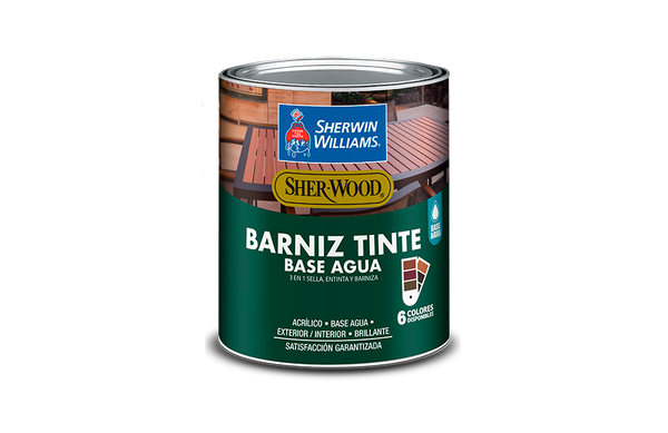 Barniz base de agua para madera 3 en 1