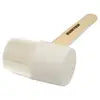Mazo con cabeza de hule blanco con mango de madera de 12", 8 oz Surtek